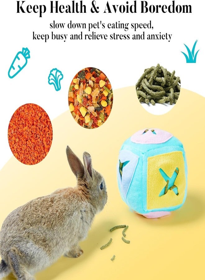 Jevnd Large Rabbit Foraging Toy with Bell, Washable Puzzle Feed Game Rabbit Toy for Bunnies Boredom, Snuffle Ball Treat Dispenser Exercise Bunny Enrichment Toys, Bunny Toys for Indoor Bunnies(Random Color) - Image 4